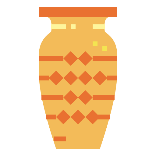 Vase Smalllikeart Flat icon