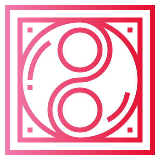 Yin yang Smalllikeart Gradient icon