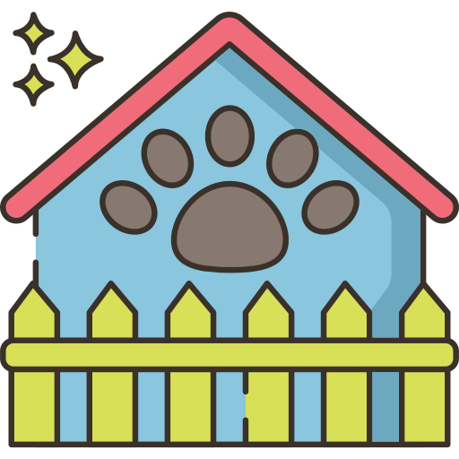 Animal shelter Flaticons Lineal Color icon