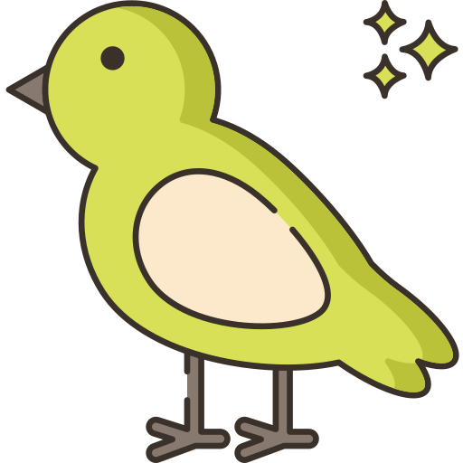 ptak Flaticons Lineal Color ikona