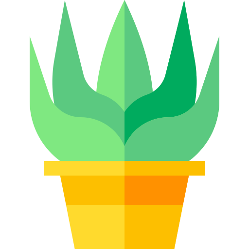 Aloe vera Basic Straight Flat icon