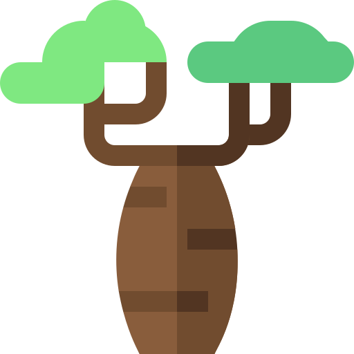 Baobab Basic Straight Flat icon