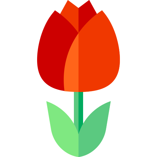 Tulip Basic Straight Flat icon