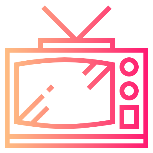 televisie Smalllikeart Gradient icoon