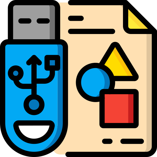 usb stick Basic Miscellany Lineal Color icon