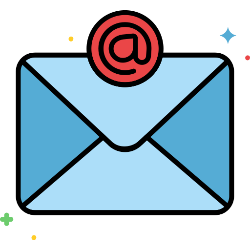 e-mail Flaticons Lineal Color ikona