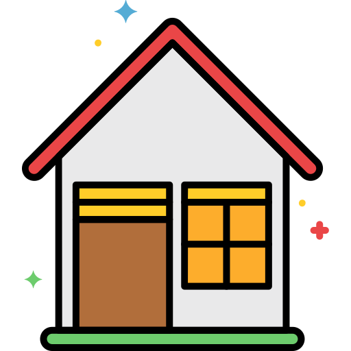 Casa Flaticons Lineal Color icono