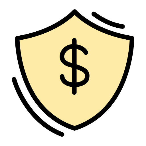 scudo del dollaro Generic color lineal-color icona