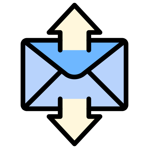 e-mail verzenden Generic color lineal-color icoon