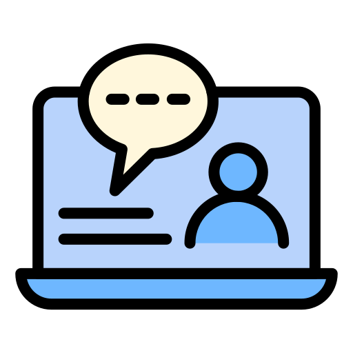 Online chat Generic color lineal-color icon