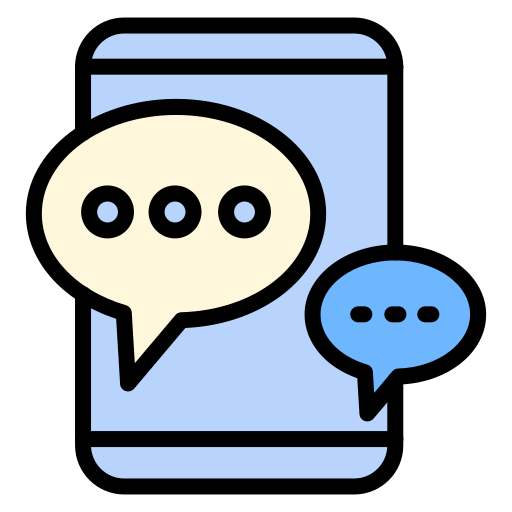 Mobile chat Generic color lineal-color icon