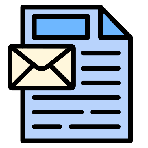 Mail attachment Generic color lineal-color icon