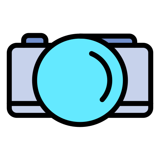 camera digitale Generic color lineal-color icona