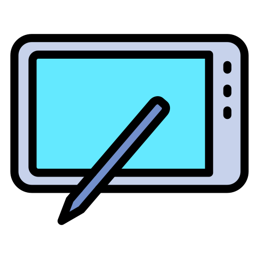 펜 태블릿 Generic color lineal-color icon