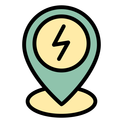 Charging location Generic color lineal-color icon