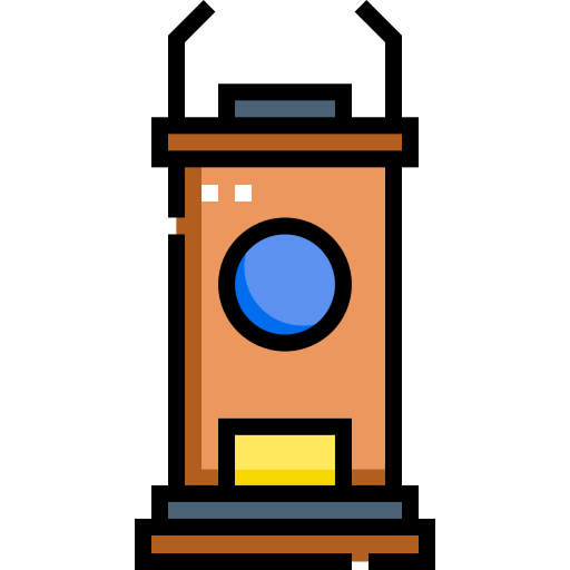 지휘대 Detailed Straight Lineal color icon