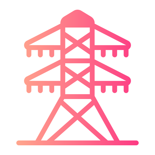 Электрическая башня Generic gradient fill иконка