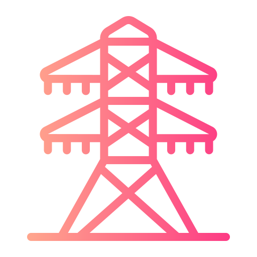 wieża elektryczna Generic gradient outline ikona