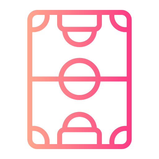 Футбольное поле Generic gradient outline иконка
