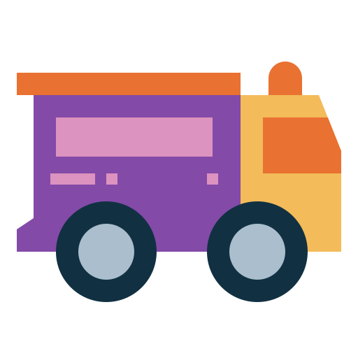 Truck Smalllikeart Flat icon