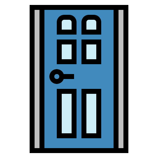 Puerta Smalllikeart Lineal Color icono