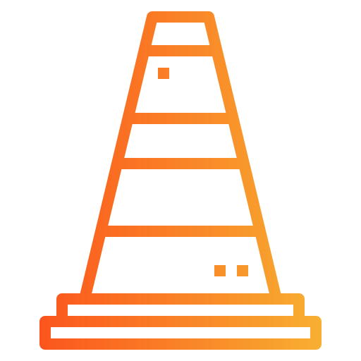 Cone Smalllikeart Gradient icon