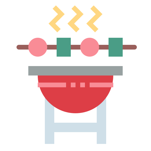 grill Smalllikeart Flat icon