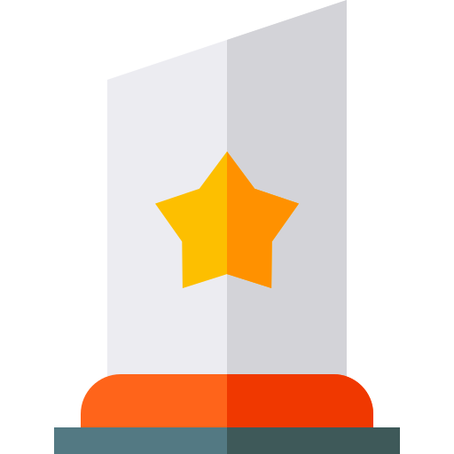 trophäe Basic Straight Flat icon