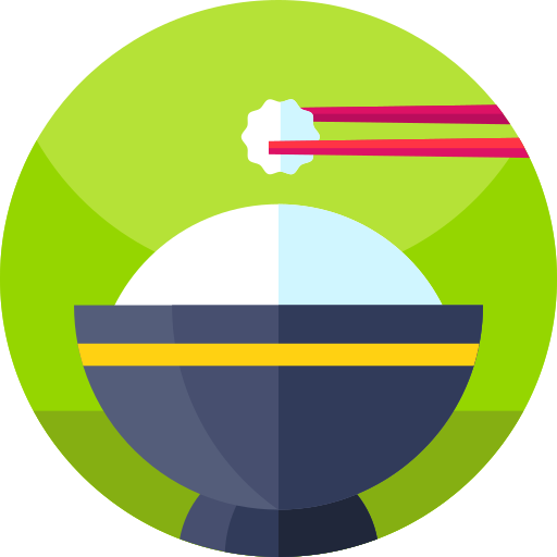 rijst Geometric Flat Circular Flat icoon