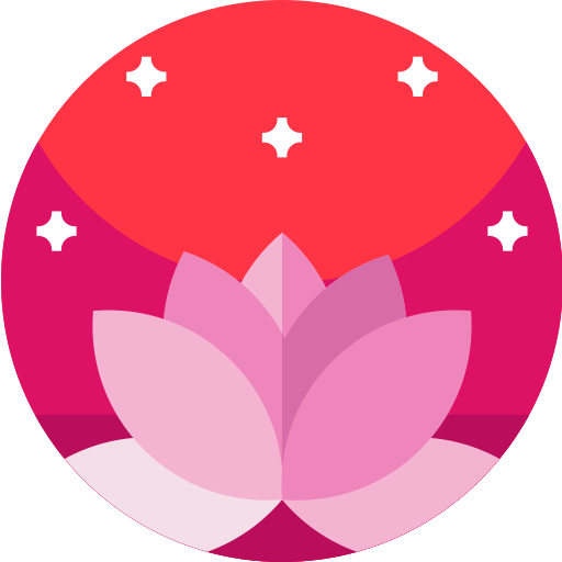 lotus Geometric Flat Circular Flat icon