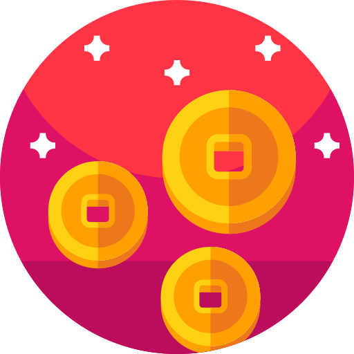 コイン Geometric Flat Circular Flat icon
