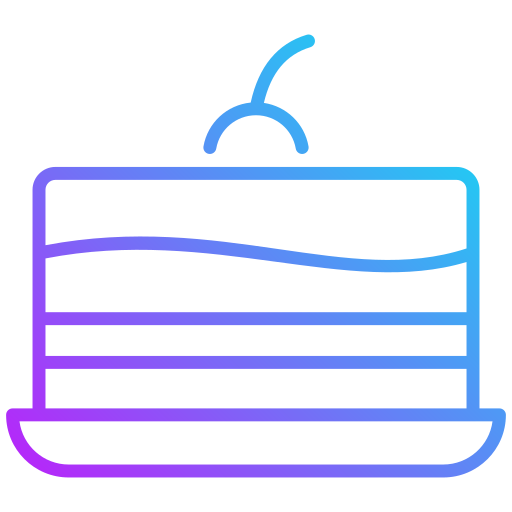 ciasto Generic gradient outline ikona
