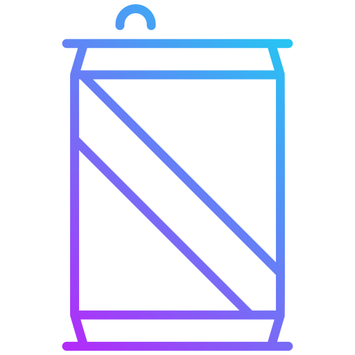 lata de refresco Generic gradient outline icono