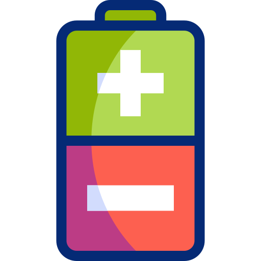 Battery Basic Accent Lineal Color icon