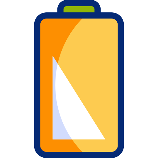 media bateria Basic Accent Lineal Color icono