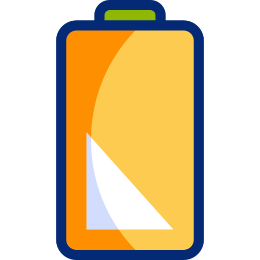 nivel de bateria Basic Accent Lineal Color icono
