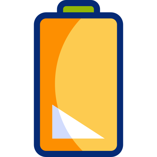 batería baja Basic Accent Lineal Color icono
