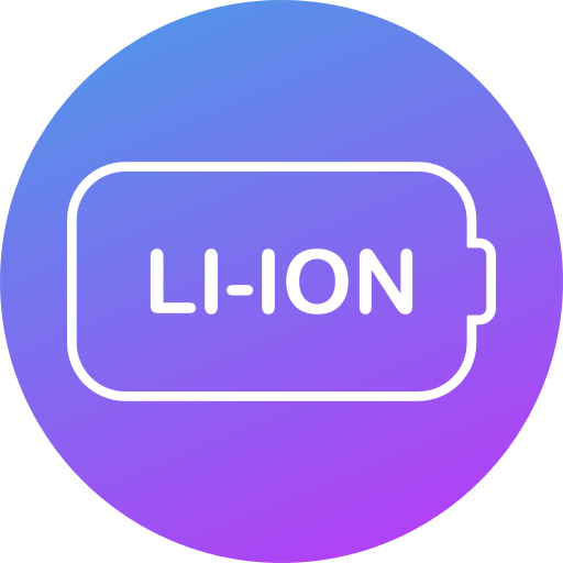 litowo-jonowy Generic gradient fill ikona