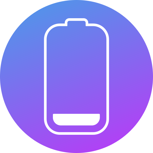 batterij leeg Generic gradient fill icoon