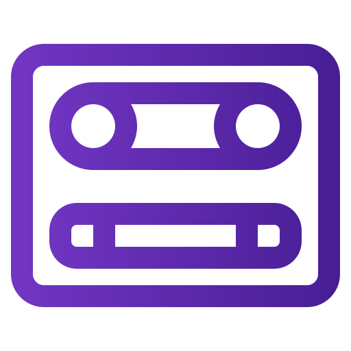 cassette Generic gradient outline icoon