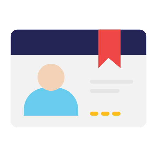 Member card Generic color fill icon