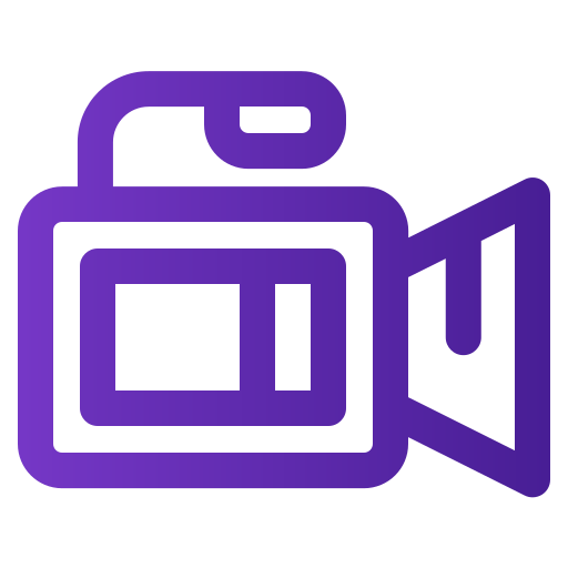 비디오 카메라 Generic gradient outline icon
