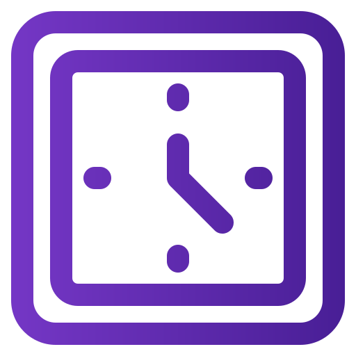 Wall clock Generic gradient outline icon