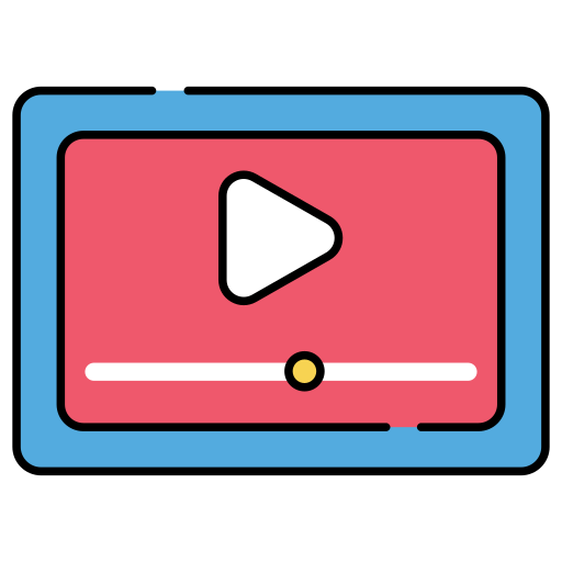 Video Generic color lineal-color icon