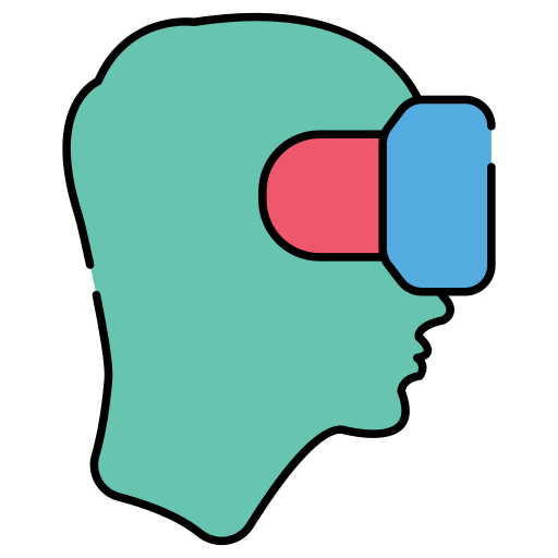 gafas de realidad virtual Generic color lineal-color icono