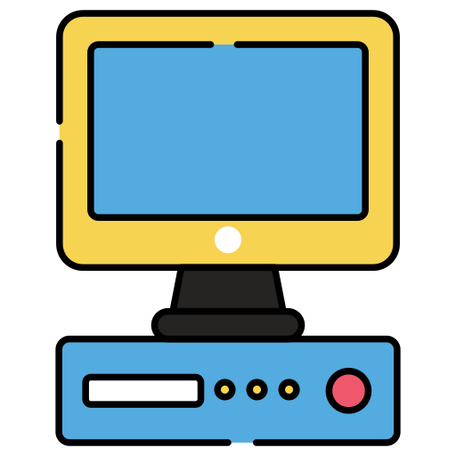 컴퓨터 시스템 Generic color lineal-color icon