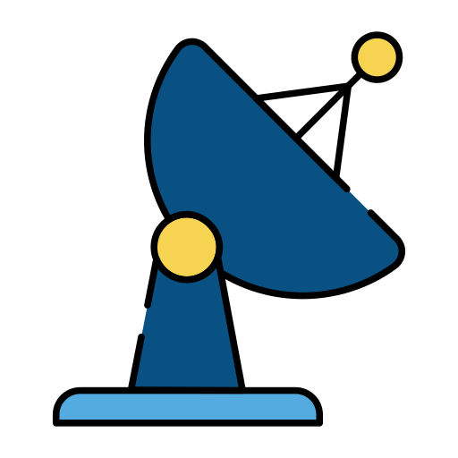 antena satelitarna Generic color lineal-color ikona