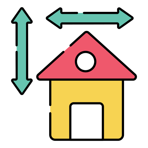 misurazione della casa Generic color lineal-color icona