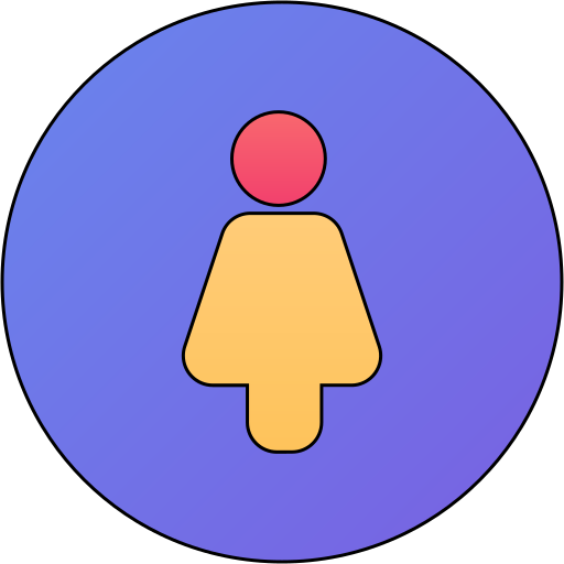 Female Generic gradient lineal-color icon