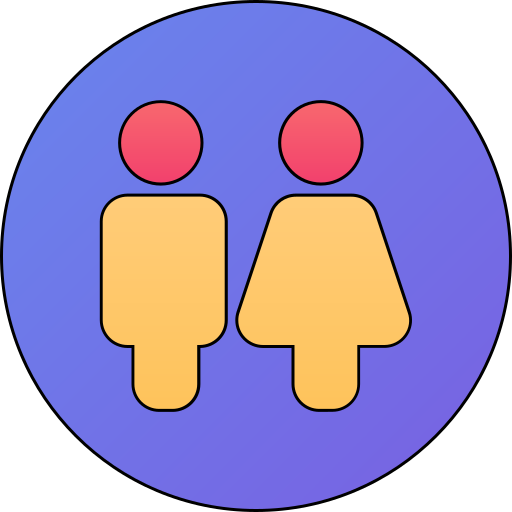 男女 Generic gradient lineal-color icon